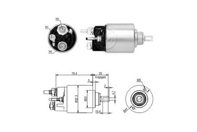 Реле втягивающее ZM ZM6271