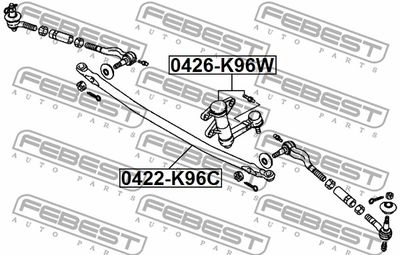 Сошка рулевая FEBEST 0426K96W