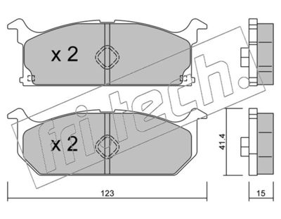 Колодки тормозные дисковые задние BESER 4310