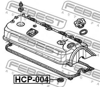 Кольцо уплотнительное свечного колодца FEBEST HCP004