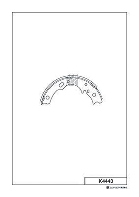 Колодки тормозные барабанные MK KASHIYAMA K4443