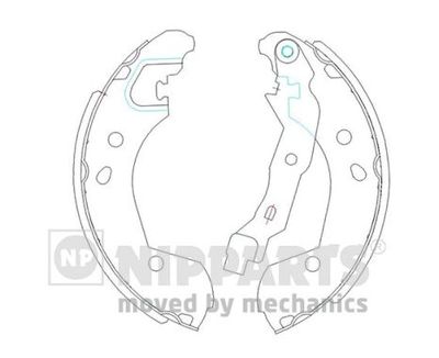 Колодки тормозные барабанные NIPPARTS J3501055