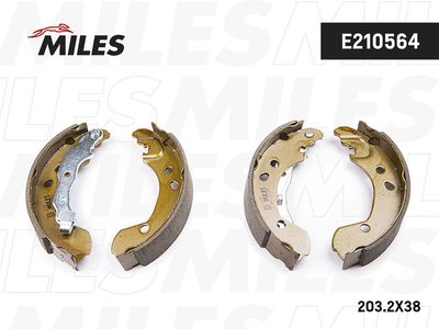 Колодки тормозные барабанные Miles E210564