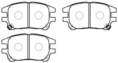 Колодки тормозные дисковые HSB HP5204