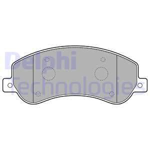Колодки тормозные дисковые DELPHI LP2257