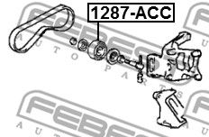 Ролик натяжения ремня кондиционера Hyundai/Kia 9770629100