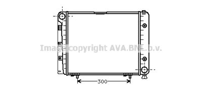 Радиатор системы охлаждения AVA MSA2066