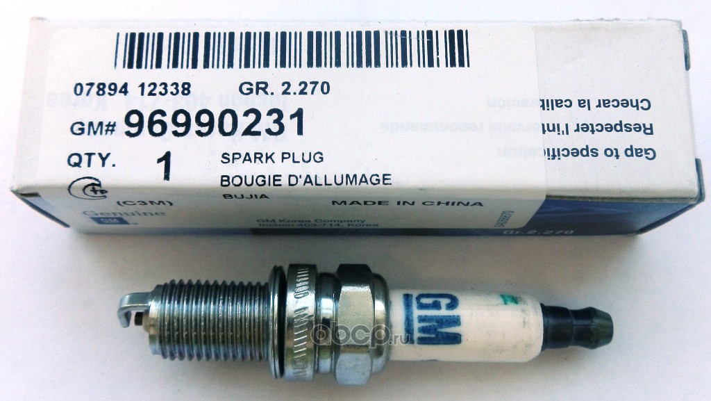 Свеча зажигания GENERAL MOTORS 96990231