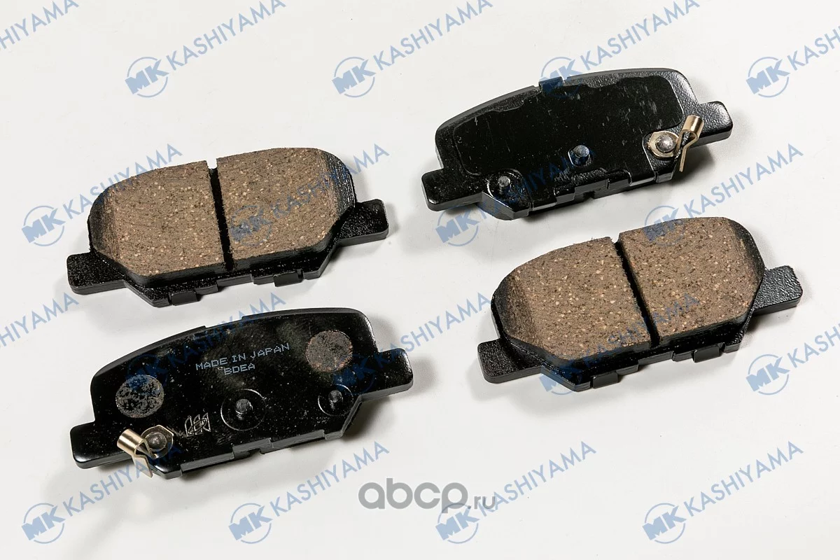 Колодки тормозные задние с антискрипной пластиной MK KASHIYAMA D6146MH