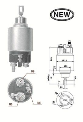 Реле втягивающее MAGNETI MARELLI AME0554