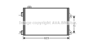 Радиатор кондиционера AVA RTA5347