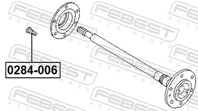 Шпилька колесная NISSAN 402220F00A