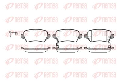 Колодки тормозные дисковые REMSA 095702