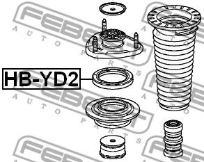 Подшипник передней опоры амортизатора FEBEST HBYD2