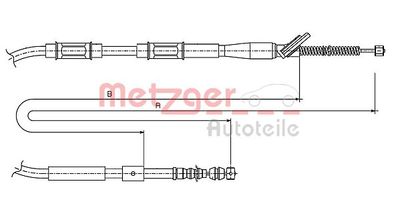 Трос стояночного тормоза RC 402216