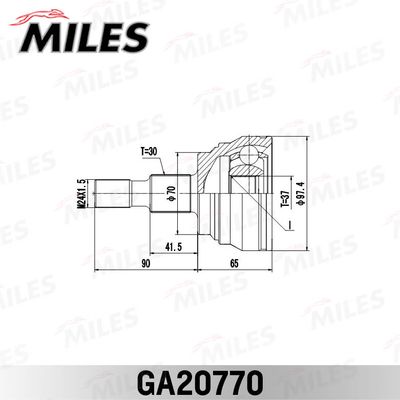 ШРУС наружный Miles GA20770