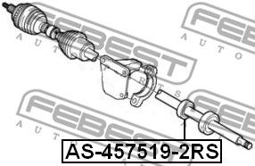 Подшипник привода FEBEST AS4575192RS
