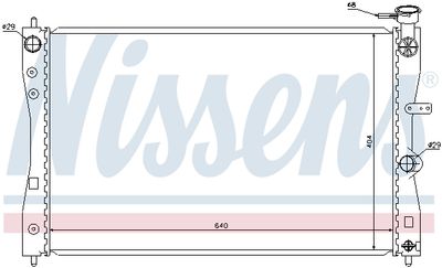 Радиатор системы охлаждения NISSENS 68183