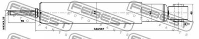 Амортизатор задний FEBEST 01655589R
