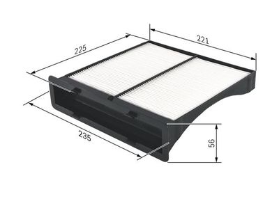 Фильтр салона BOSCH 1987432262