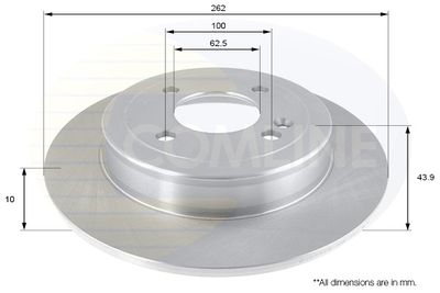 Диск тормозной задний ALLIED NIPPON ADC2419