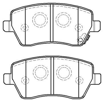 Колодки тормозные дисковые HSB HP9747