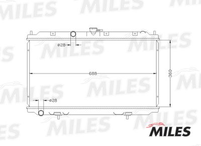Радиатор Miles ACRB059