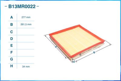 Фильтр воздушный CWORKS B13MR0022