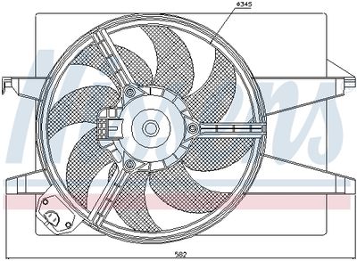 Вентилятор радиатора NISSENS 85220