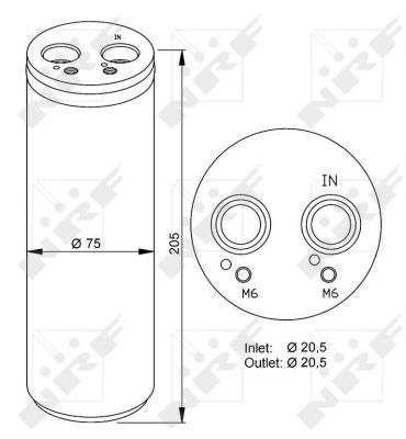 Осушитель кондиционера NRF 33205