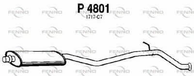 Глушитель задняя часть POLMOSTROW 4801