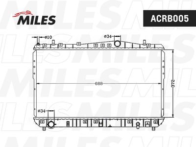 Радиатор Miles ACRB005
