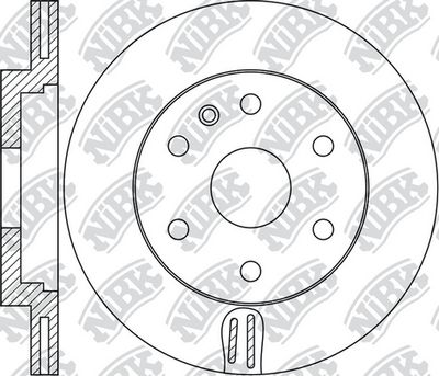 Диск тормозной задний NIBK RN1683