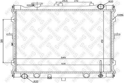 Радиатор STELLOX 1025170SX