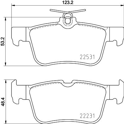 Колодки тормозные дисковые BESER 4215