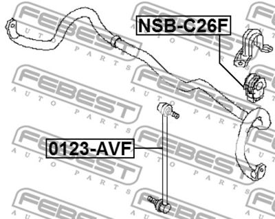 Втулка стабилизатора NISSAN 546131VA6A