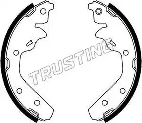 Колодки тормозные барабанные TRUSTING 023003