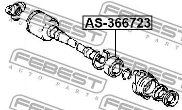 Подшипник привода TOYOTA 9036336006