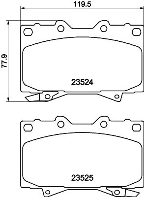 Колодки тормозные дисковые Nisshinbo NP1018SC