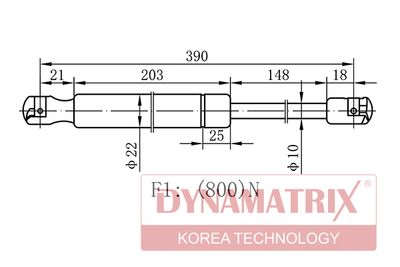 Амортизатор багажника PMC PQB263