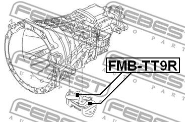 Опора КПП FEBEST FMBTT9R