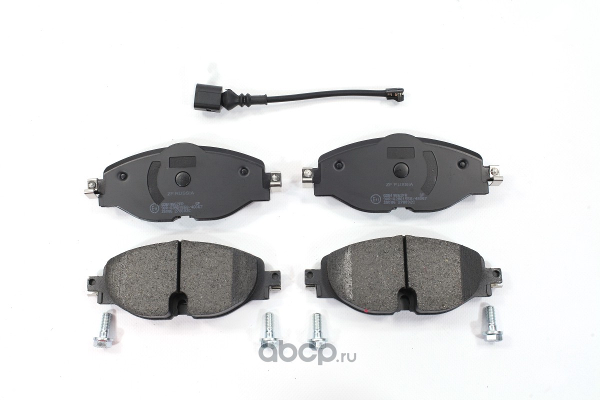 Колодки тормозные передние ZF RUSSIA GDB1956ZFR