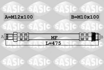 Шланг тормозной SASIC 6604027