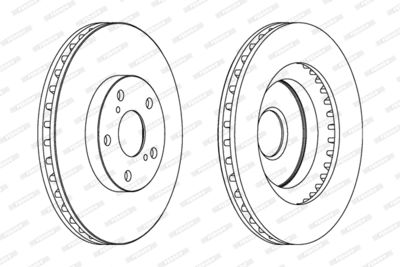 Диск тормозной передний FERODO DDF1646