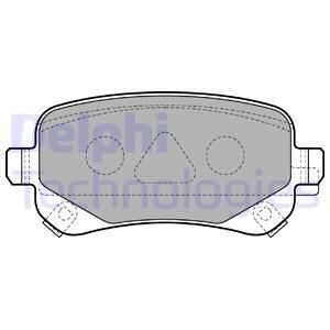 Колодки тормозные дисковые DELPHI LP2174