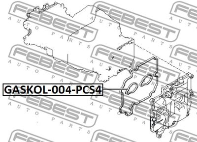 Кольцо уплотнительное свечного колодца FEBEST GASKOL004PCS4