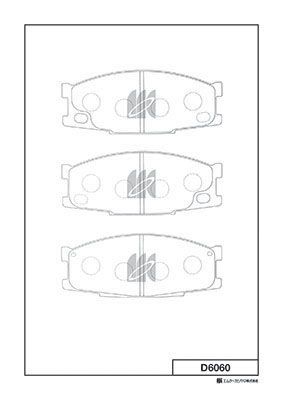 Колодки тормозные MK KASHIYAMA D6060