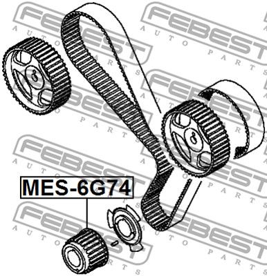 Шестерня коленвала FEBEST MES6G74