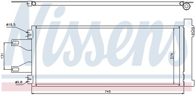 Радиатор кондиционера NISSENS 94986