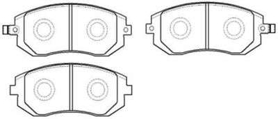 Колодки тормозные дисковые HSB HP8422
